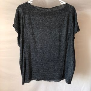 Gray Boxy Sweater Shirt